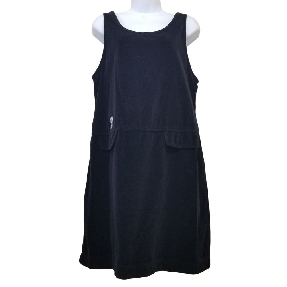 Warner Bros M Tweety Black Moleskin Jumper Dress 90s Vintage‎ Y2K